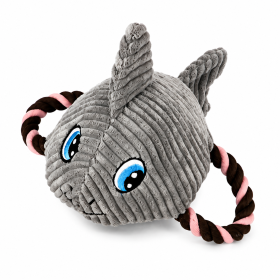 Stuffed Chew and Rope Toy - Shark Stuffed Chew and Rope Toy - Shark
